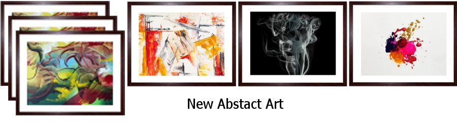 New Abstract Art Framed Prints